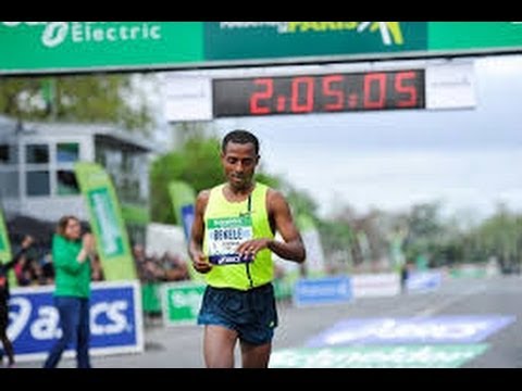 Kenenisa Bekele won Paris Marathon 2014 with a Record time of 2:05:05